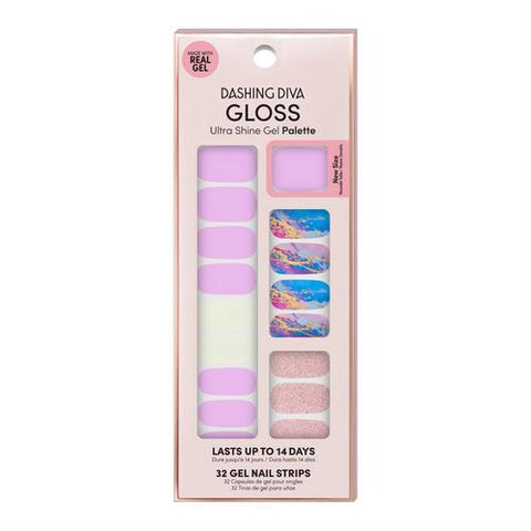 Makeup Nails Nail Strips Gloss Gel Strips Violet Moonstone