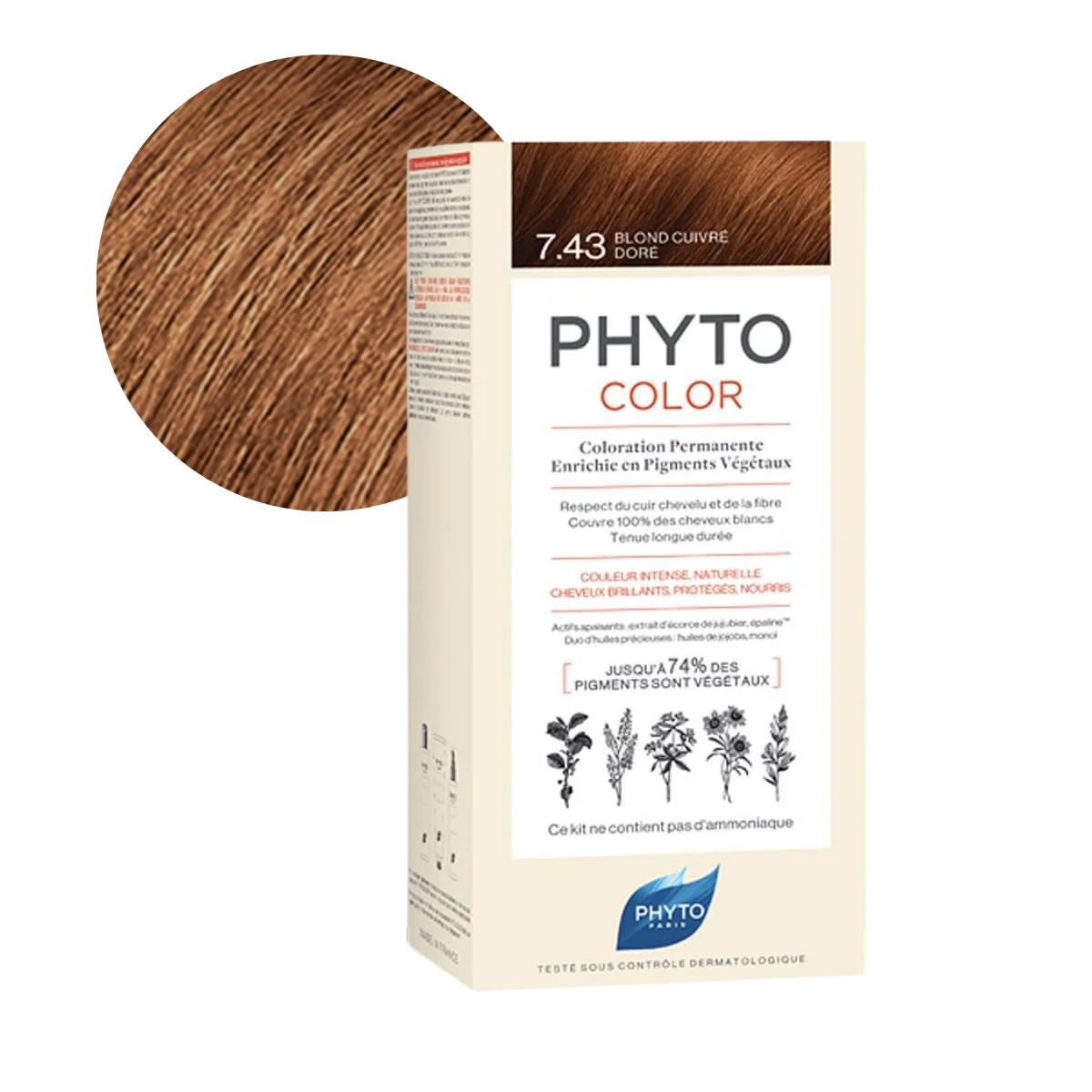 PHYTOCOLOR GOLDEN COPPER BLOND 7.43