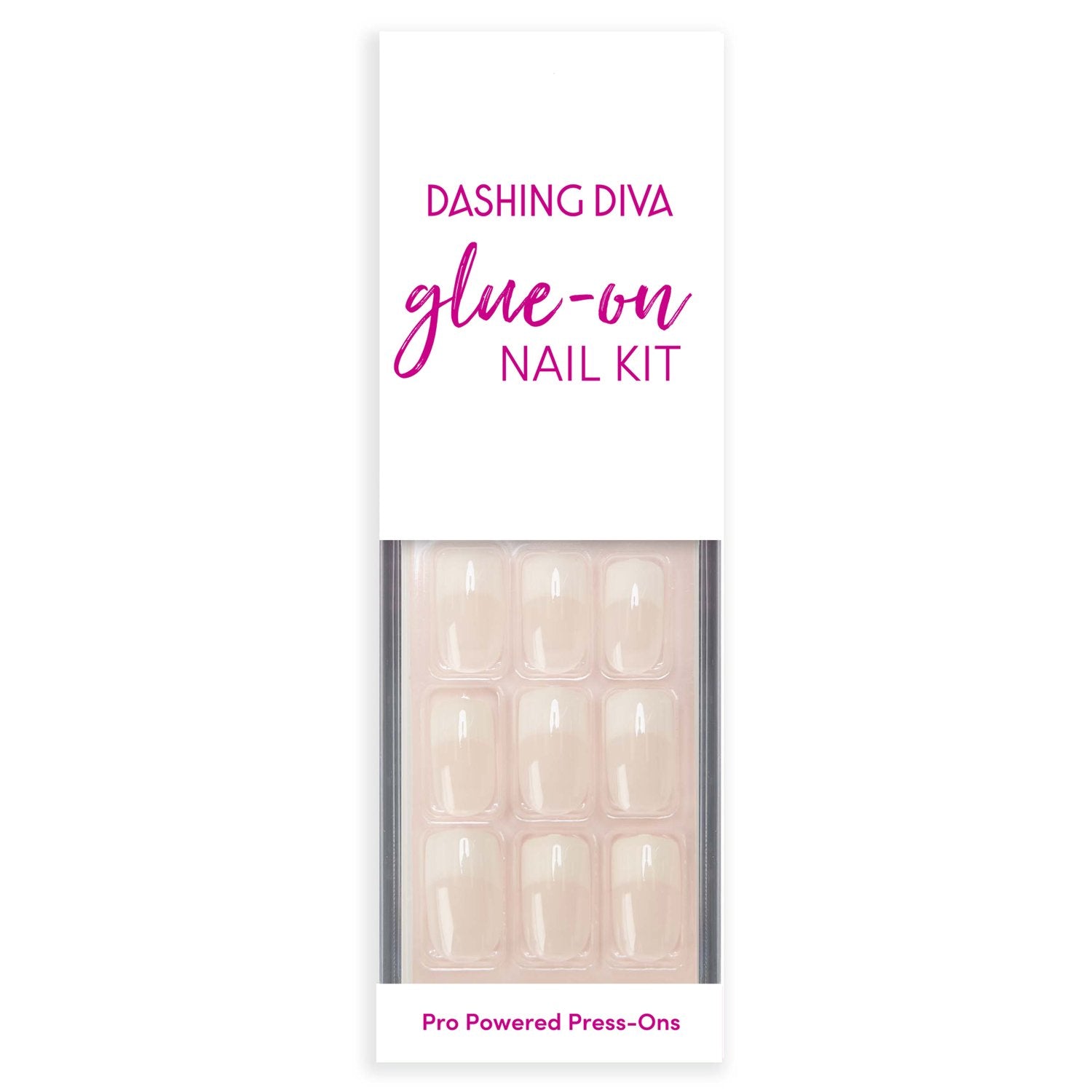 Makeup Nails Glue On French Manicure NUDE FRENCH ANF02