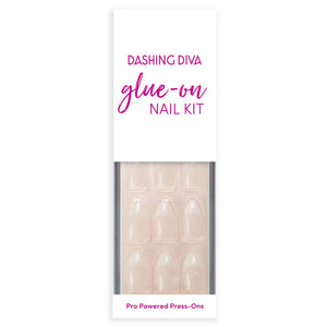 Makeup Nails Glue On French Manicure STILETTO ANF05