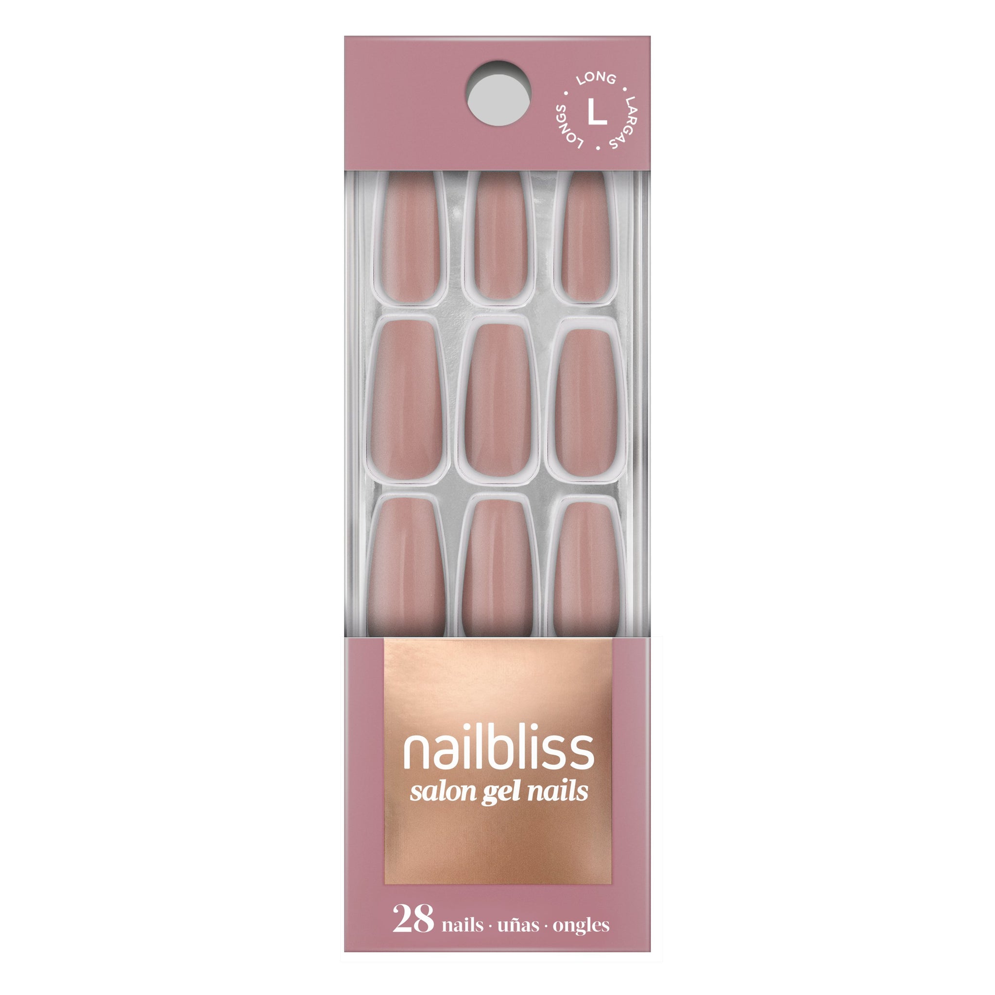 Makeup Nails Glue On Gel Nails CLASSIC NUDE
