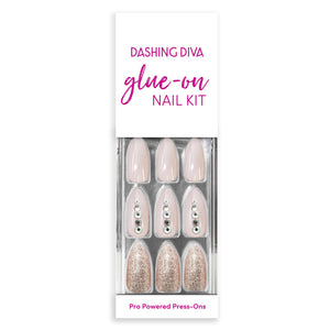Makeup Nails Glue On Gel Nails PARTY OF ONE