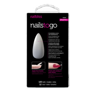 Makeup Nails Glue On Nails To Go STILETTO NTG04