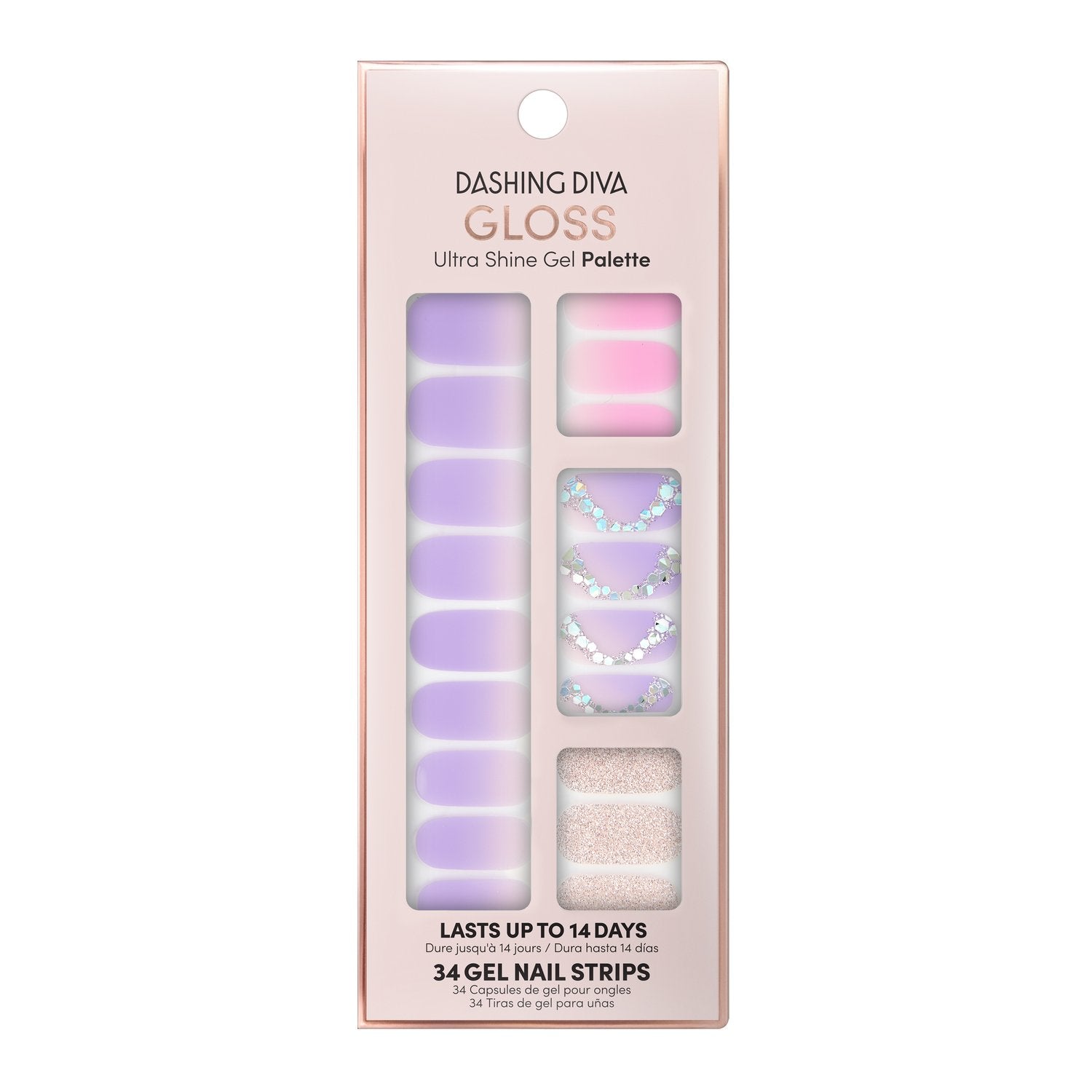 Makeup Nails Nail Strips Gloss Gel Strips Berry Fine