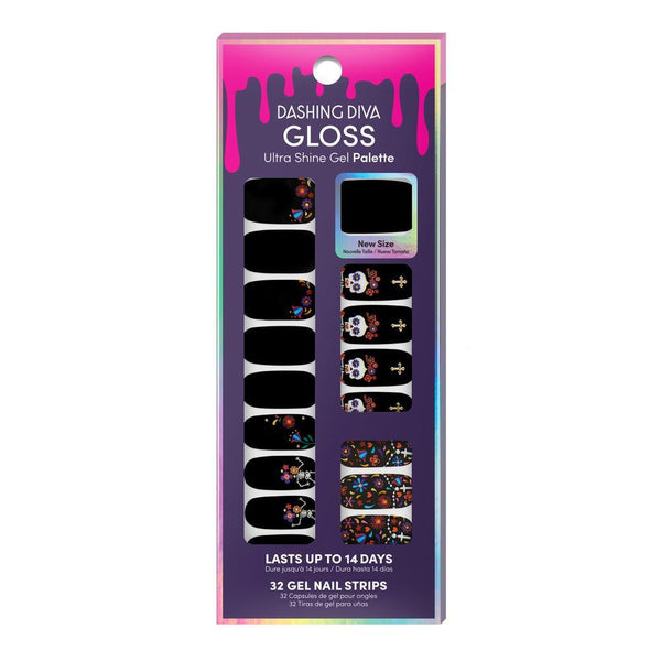 Makeup Nails Nail Strips Gloss Gel Strips SKULL CANDY