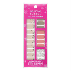 Makeup Nails Nail Strips Gloss Gel Strips SNOW DANCE