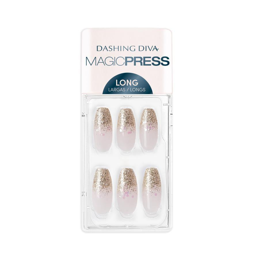 Makeup Nails Press On Magic Press GOLD GLAM