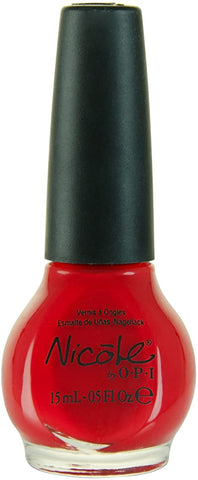 OPI Nicole LqrKOURT IS RED-Y FOR A PEDI